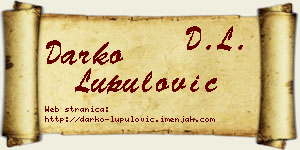 Darko Lupulović vizit kartica